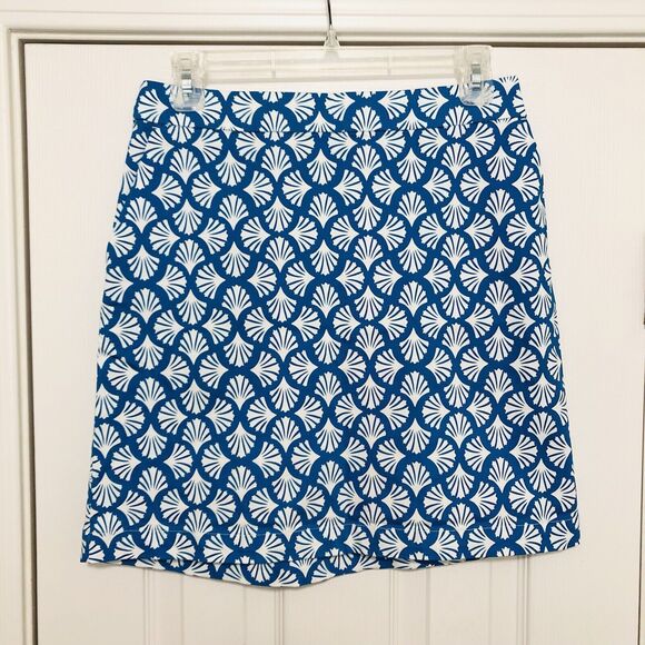 Boden Moroccan Blue Pull-On Skirt Elastic Waist - Picture 2 of 7